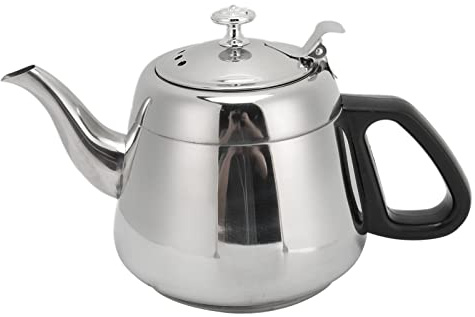 1,5 L 2 L Edelstahl-Teekanne, Kaffeekanne, Einlagiger Herdkessel aus Edelstahl mit Teegeschirr-Heißwasserfilter (2L mit Filter)