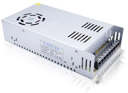 Schaltnetzteil LED Netzteil 24V 15A 360W AC/DC Transformator Adapter LED Trafo Treiber,AC 110V/220V to DC 24V 15A 360W Schaltwandler, für LED Streifen Stripe