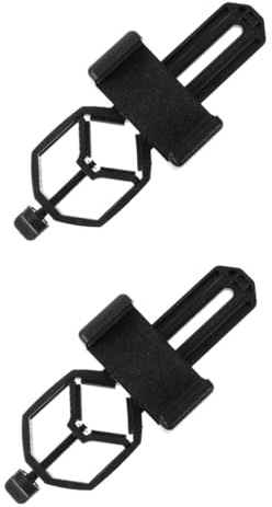 ABOOFAN 2pcs Phone Telescope Holder Clip Cellphone Telescope Clip Phone Mount for Outdoor Bird Watching and Travel Photography
