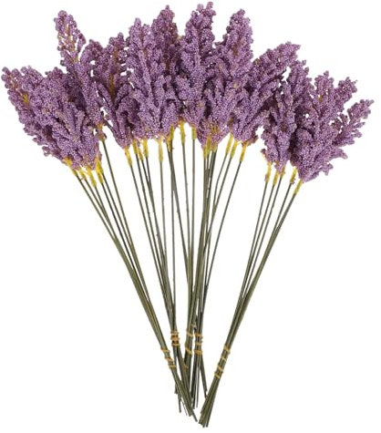 LIFKOME 5St Strauß künstliche blüten Artificial Flower blumenschmuck Decoration naturdeko dekoringe Celebrations قرآن natürlich getrocknete Blumen Belohnung Vase Ornamente Plastik Violett