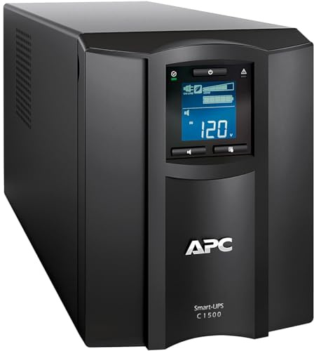 APC Smart-UPS, SMT1500C Tower Back-UPS, 1440 VA Backup Battery Power Supply, 8 x NEMA 5-15R, SmartConnect Port, SmartSlot, AVR, LCD Bundled with 16GB USB Storage