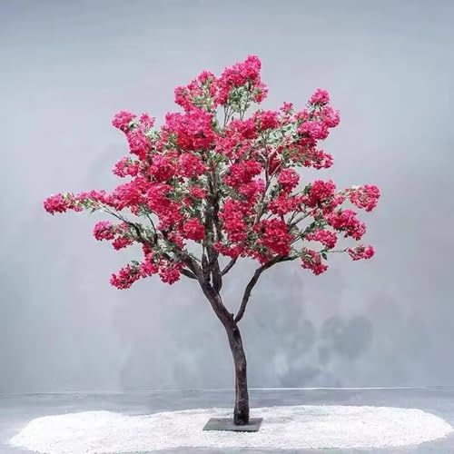 QICBYING Árboles De Cerezo Artificiales - Árboles De Buganvillas Artificiales Grandes - Árboles De Ciruelo Artificiales - Decoración Interior Y Exterior - Hermoso Paisaje De Simulación(2 * 1.5m)