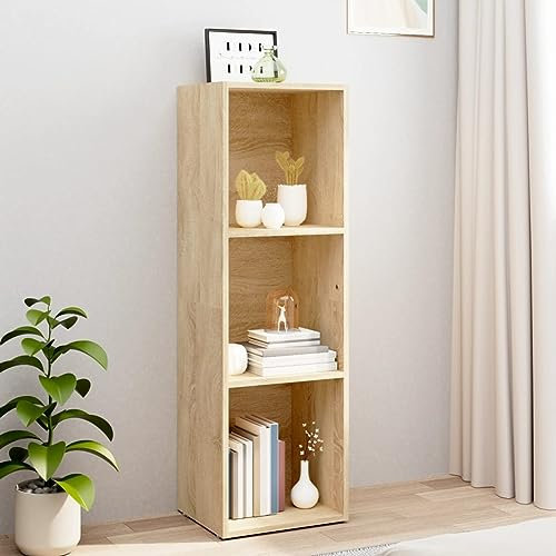 ShGaxin Bok-/TV-skåp, TV-bord, TV-skåp, vardagsrumsmöbler, vardagsrum TV, TV-bord, vardagsrum TV-bord, Sonoma spånskiva 36 x 30 x 114 cm