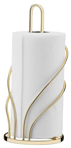 Papierhandtuchhalter aus Eisen, vertikaler Papierrollenhalter, stilvoller Taschentuchhalter für Küchenarbeitsplatten