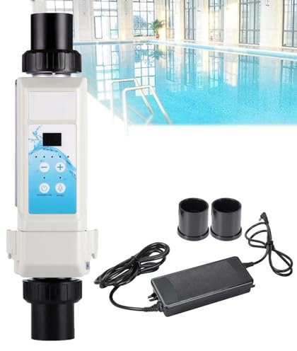 Chlorinateur de Sel, Générateurs de Chlore de Sel d'eau Salée de Piscine Appareil de Chloration de Sel d'électrolyse pour Piscines, Bain à Remous Spa, SPAS,8g/h(≤35m³)