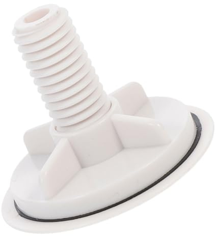 Cache Trou Évier Rond en Abs Blanc Cuisine et Salle de Bain | Obturateur Décoratif Simple et Classique, Léger, Installation Facile, Lot de 1 Pièce