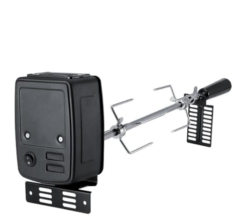 Rotisería automática eléctrica al Aire Libre - Herramientas de Parrilla de Barbacoa, Accesorios de Barbacoa | Kit portátil con Motor y brochetas, Acampar el Uso de la Cocina del jardín d