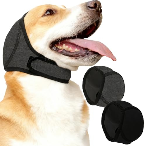 2 Paraorecchie Cane Paraorecchie per Cani Cuffie Antirumore per Cani Copriorecchie per Cani Impermeabili Insonorizzato Impermeabile per Toelettatura Bagno Nuoto