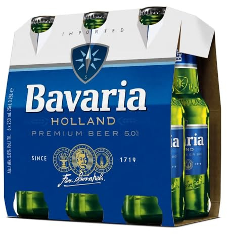 Bavaria Premium Birra, Bottiglia 25 cl, Confezione 24 Pezzi