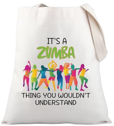PLITI Zumba Gift Dancing Gift Dance Fitness Regali It's A Zumba Thing You Wouldn't Understand Tote Bag per gli amanti dello Zumba, Capire Zumba Tgu