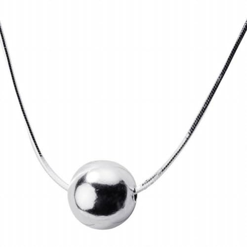 Collana femminile semplice perlina leggera catena di osso di serpente flusso di fagioli palla clavicola
