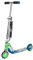 HUDORA BigWheel 125 Scooter I Sicherer & hochwertiger Aluminium-Roller für Kinder I Höhenverstellbarer & zusammenklappbarer Cityroller für bis zu 100kg I Stabiler Tretroller mit Tragegurt - blau/grün