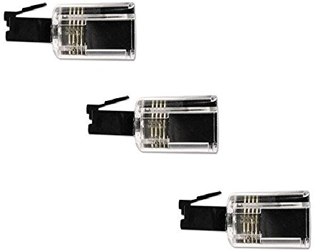 pivotant à 360 ° Cordon téléphonique Démêlant, Lot de 3 clair/noir Dragontrading®