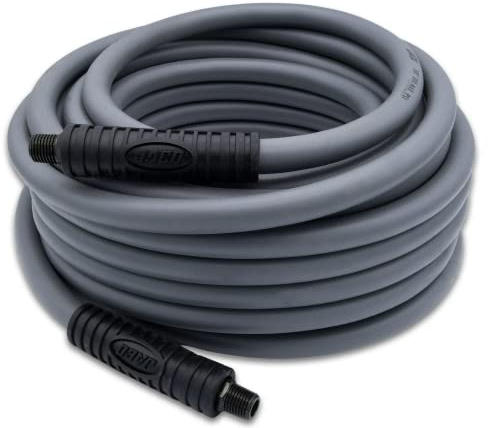 JACO FlexPro Hybrid Air Hose (3/8 x 50 ft) | Dual 1/4 M-NPT Fittings (Storm Gray)