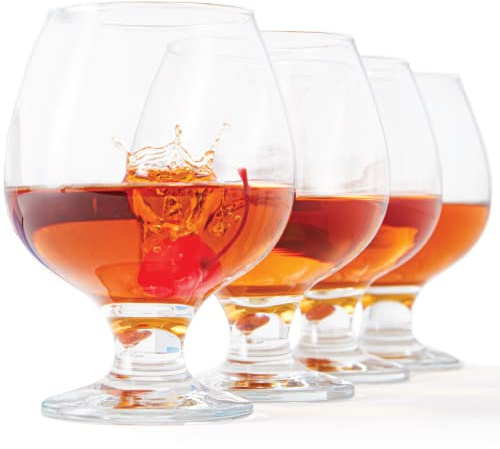Glaciärglas – Milano-kollektion (brandyglas (14 oz) – set med 4)