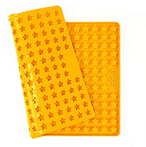 Collory Backmatte Hundekekse für MINI STERN (1,5cm) Leckerlis, Silikon Backform, Pralinenform, Schokoladenform, Hitzebeständig, Lebensmittelecht & Bpa-frei