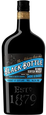 Black Bottle Smoke & Dagger | Blended Scotch Whisky | 46.3% ABV | 70cl | Limited Edition | Alchemy Series | Notes of Smoke & Salted Caramel | Blend the Rules