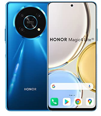 HONOR Magic4 Lite 5G Smartphone 6 + 128 GB Android 11 Mobile Phone with 48 MP Camera, 6,81” 120Hz LCD, Snapdragon 695, 66W Fast Charging with 4800mAh Battery（2 Year Warranty) (Renewed)