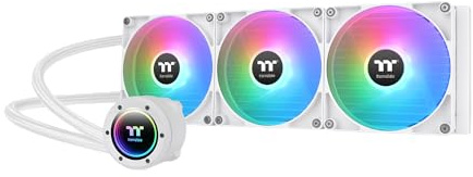 Thermaltake TH420 V2 ARGB Sync Snow AIO CPU Wasserkühlung 420mm, Infinity Mirror, 3x CT140 ARGB White PWM, Mainboard Sync, Intel/AMD