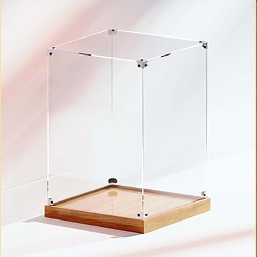 cajas de metacrilato Caja expositora transparente para muñecas/artefactos/coleccionables, cajas acrílicas de almacenamiento apilables en altura 15 25 35 45 55 Cm, cubo antipolvo caja expositora ( Colo