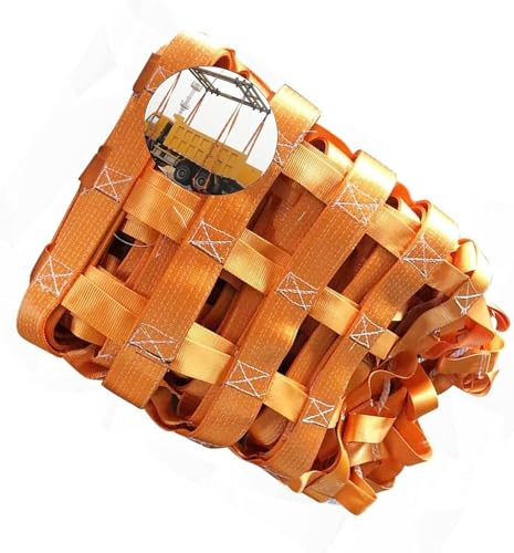 SSDDLZEQ Flaches Frachthebenetz, Frachthebenetz, Hochleistungs-Hebebandnetz, Frachthebenetz (Size : 4 X 4M/Mesh 15cm/Load 2.5t)