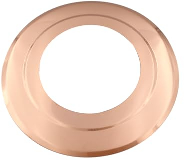 TYGERIX Rosetón cubrepared de cobre de 100 mm | Roseta cubre orificios de pared para tubo y conducto de humos de estufas de leña o pellet, calderas e instalaciones | Alta resistencia al calor | Más