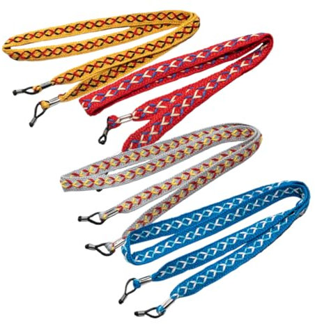 GALPADA 4stücke Sonnenbrillenband Halter Um Hals Für Brillen Sonnenbrillen Verstellbar Leicht Tragbar Für Damen Herren Reisen Sport