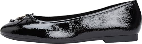 Tommy Hilfiger HILIFGER Patent Ballet FW0FW09005 - Bailarinas para Mujer, Color Negro (Negro), 37, Black, 37 EU