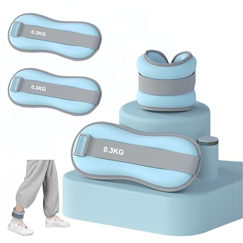 HJYDGJ Lot de 2 poids pour poignets, chevilles, poignets, poignets, poids de pied, pilates, poids pour les jambes et les bras, poids pour poignets, poids pour poignets, poids pour poignet (bleu)