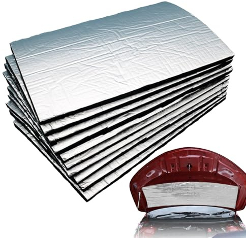 Lot de 10 tapis d'isolation acoustique pour voiture, isolation phonique résistante à la chaleur, accessoires automobiles