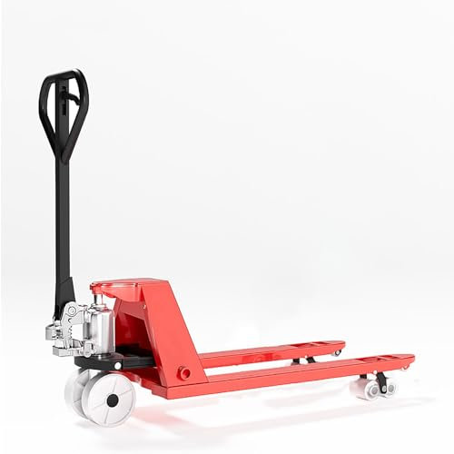 Carrello Elevatore Manuale da 3 Ton, Piccolo Carrello Sollevatore con Cilindro Sigillato, Ruote in Nylon, Carrello Elevatore Adatto per Magazzino e Trasporto in Salita e Discesa(45.3x21.7 in/115x55 cm