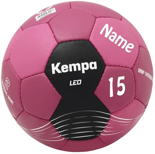 Kempa Sportartikelland Kombi Angebot Handball Größe 2 rot/pink + Aufdruck Name