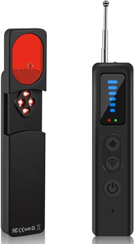 XEOOCE Detector de Cámaras y Micrófonos Ocultos – Detector de Dispositivos Inalámbrico con Detección de GPS y Señales RF para Hogar, Oficina y Hotel