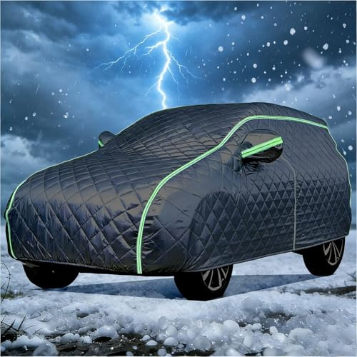 Bâche Anti-Grêle pour Dacia Duster 2010-2026, Housse de Protection Épaisse, 5 Couches en Coton Rembourré, Imperméable Anti-UV, Anti-Grêle Neige Gel, Anti-Rayures Poussière