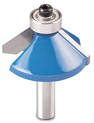 kwb Fasenfräser Ø 35,5 mm, hartmetallbestückt mit Anlaufkugellager, präzisem Spannschaft und optimierter Schneidengeometrie für ein exaktes Fräsbild