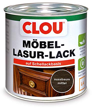 Möbel-Lasur-Lack L4 nussbaum mittel 0,125 L