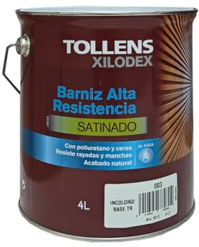 Tollens - BARNIZ ALTA RESISTENCIA AL AGUA SATINADO INTERIOR 4 LT - Incoloro 003