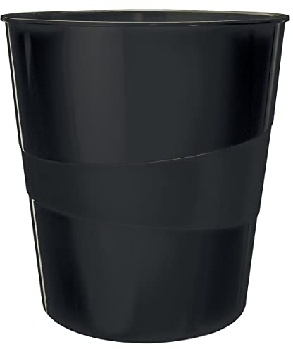 Leitz Cestino gettacarte WOW 15l, Nero, Polistirene, 15 Litri