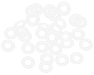 sourcing map 30Stk. Kompressorventil Rohr Ersatzteile VMQ Abdichtung Silikon O-ringe 9mm Außendmr. 4,2mm Innendmr. 2,4mm breit weiß