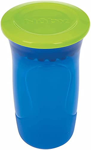 Nuby - 360° Wonder Cup – Easy to clean - consists of two parts - 300ml - 6m+ - Blue