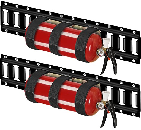 E-Track Fire Extinguisher Mount Holder for Cargo Trailer and Truck| Fire Extinguisher Mounts& Brackets up to 15 lbs|e Track Tool for Safety(Pack of 2