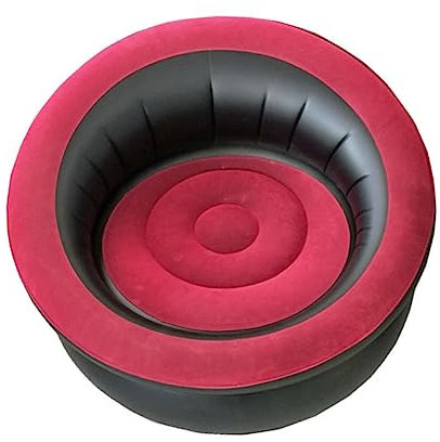 BESPORTBLE Aufblasbarer Hocker Mit Nylonsitz Faltbarer Outdoor-Stuhl Für Reisen Festivals Und Strandbesuche Leicht Und Tragbar