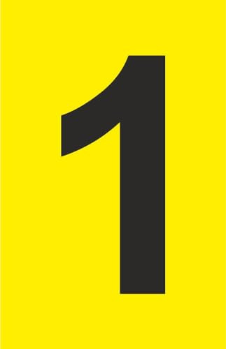 M-ITALY CARTELLO SEGNALETICO - numero personalizzato con sfondo giallo - Adesivo Extra Resistente, Pannello in Forex, Pannello In Alluminio (30x42, Plastica)