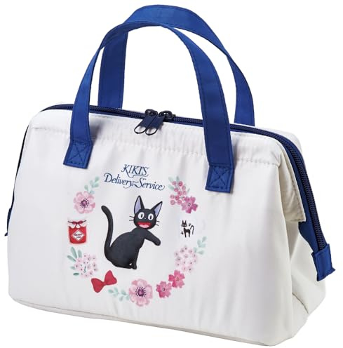 Skater KGA1-A Insulated Lunch Bag, Kiki's Delivery Service, French Studio Ghibli, Clasp