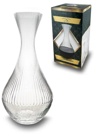 ARCA, Decanter per Vino, Realizzato in Vetro, Ideale per la Decantazione del Vino, Resistente e Duraturo, Altezza 28 cm