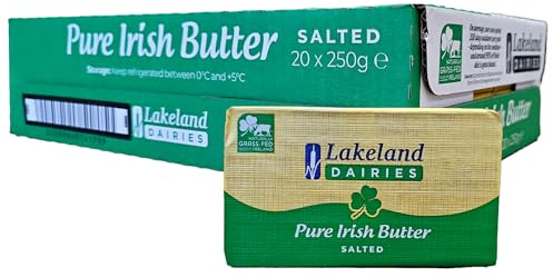 Lakeland Dairies Salted Pure Irish Butter, 250 Grams, Pack of 20