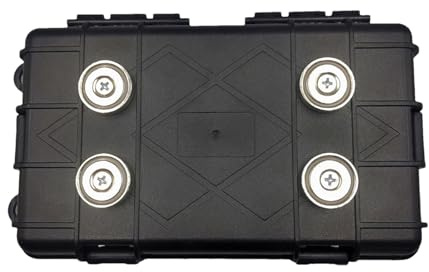 Magnetische Stash -Boxen Für - Starker Magnetschlüsselkoffer, Tragbarer Gepolsterter Halter | Secret Outdoor Key Hider Für Automatische Sicherheit, Reisesicherheit, Sicherungseintritt, Situat