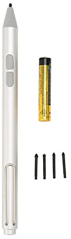 XUXHOU Precisión de la Pluma Activa para Pro/Libro/Computadora Portátil/Estudio, Sensibilidad a la Presión 4096, Función de Dibujo, Batería AAAA Incluida (Silver)