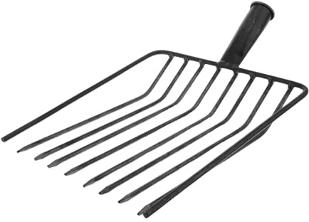 NOLITOY Horquilla de Acero Resistente para Desherbar el Jardín con Diseño Versátil y Fácil Limpieza, Herramienta Adecuado para Mantenimiento de Césped y Jardinería