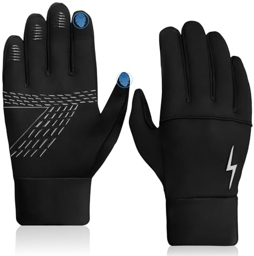 Bafiwu Gants Cyclisme pour Enfants, Imperméables, Antidérapants, Chauds pour Sports d'hiver en Plein Air, Taille (S)